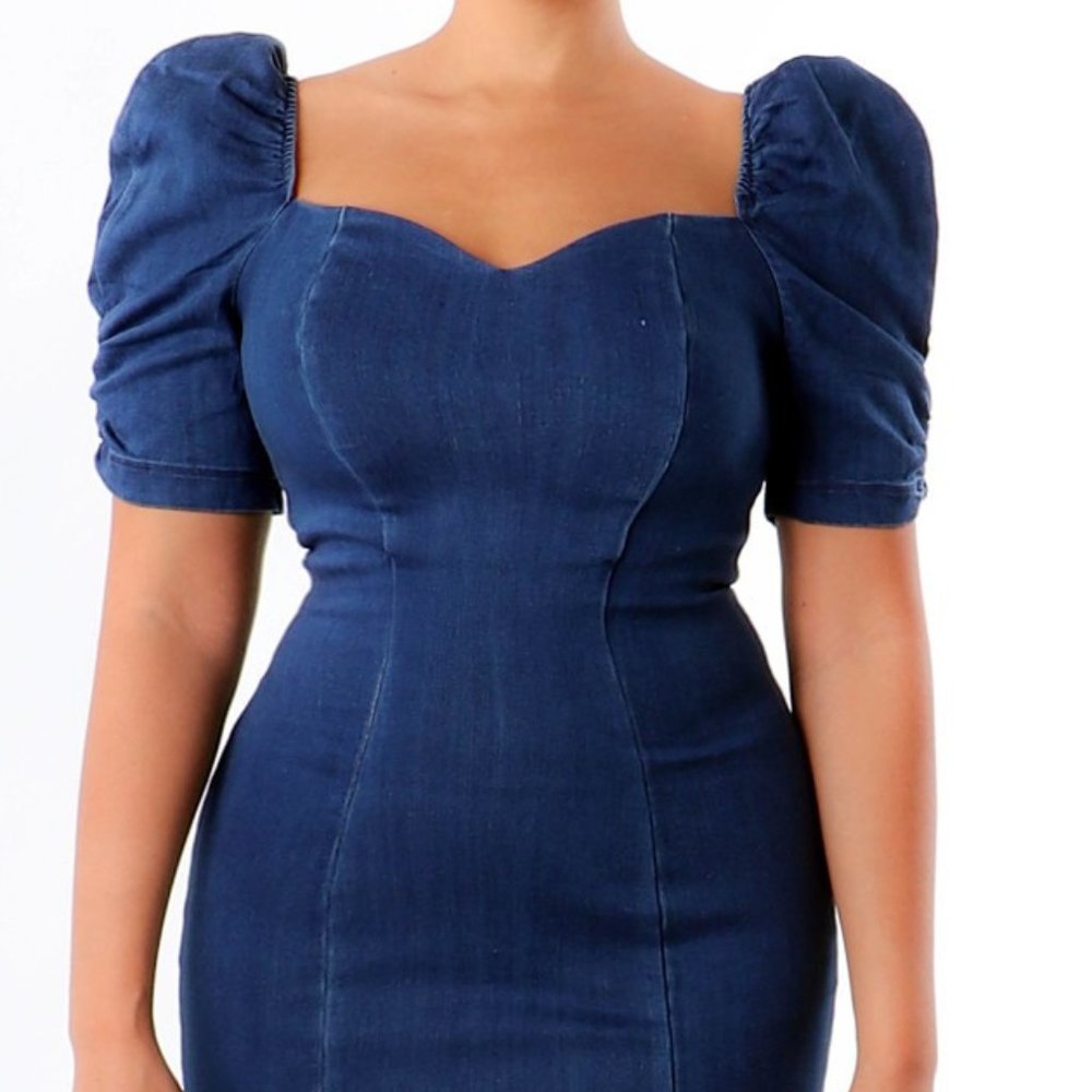 FORBIDDEN DENIM DRESS - Picture 3 of 3